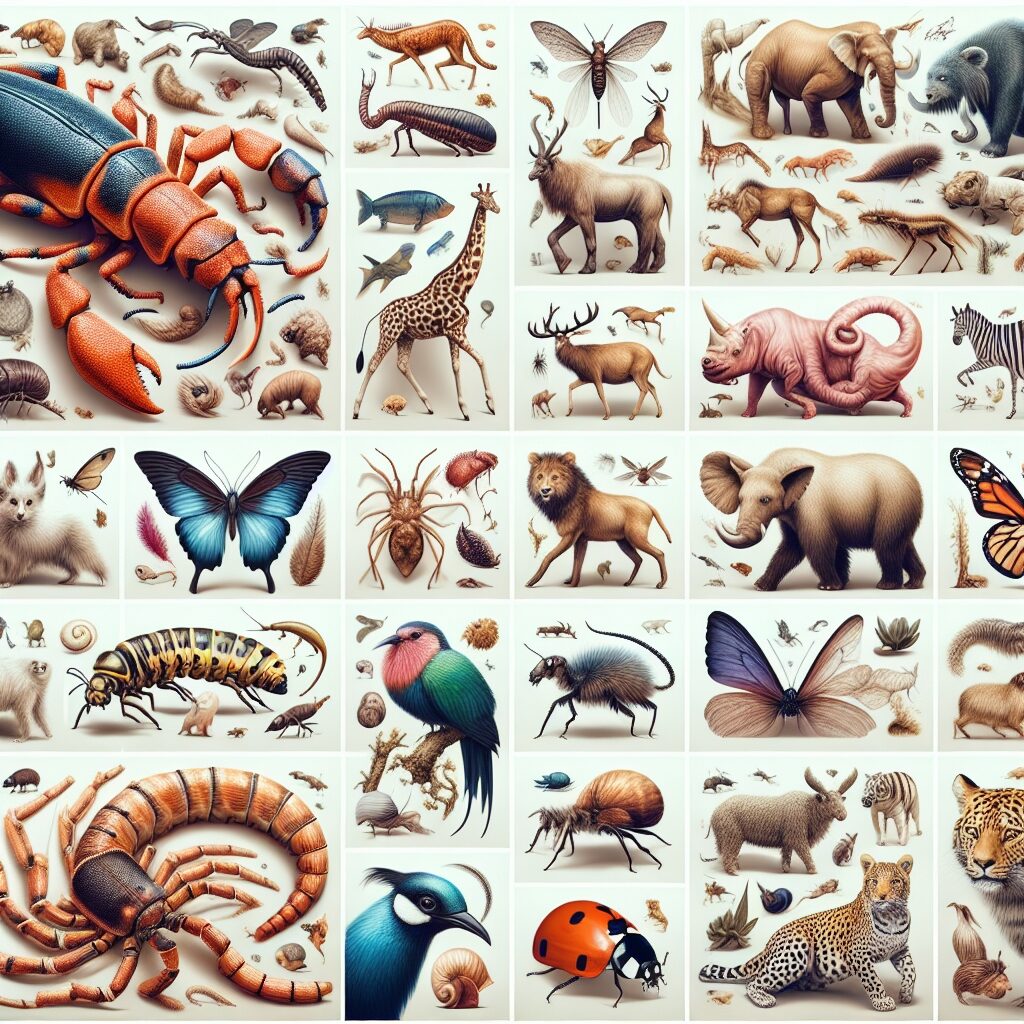 Zwierzęta – przegląd królestwa zwierząt, od bezkręgowców po ssaki